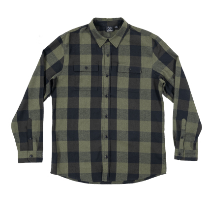 Legendary Burnside Two-Pocket Soft Touch Flannel - Army